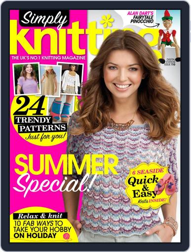 Simply Knitting August 6th, 2013 Digital Back Issue Cover