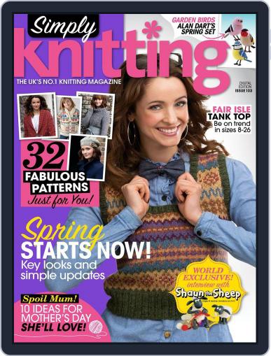 Simply Knitting January 22nd, 2013 Digital Back Issue Cover