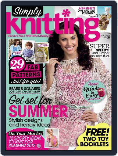 Simply Knitting June 12th, 2012 Digital Back Issue Cover