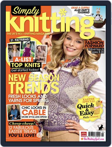 Simply Knitting February 22nd, 2012 Digital Back Issue Cover