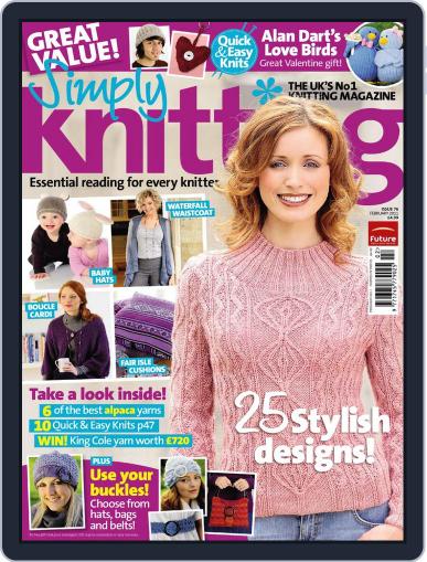 Simply Knitting December 28th, 2010 Digital Back Issue Cover