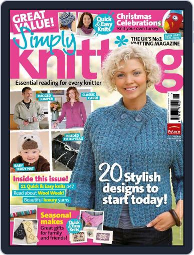 Simply Knitting October 6th, 2010 Digital Back Issue Cover