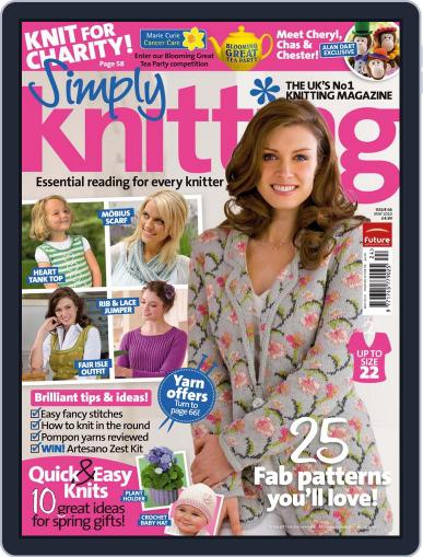 Simply Knitting March 24th, 2010 Digital Back Issue Cover