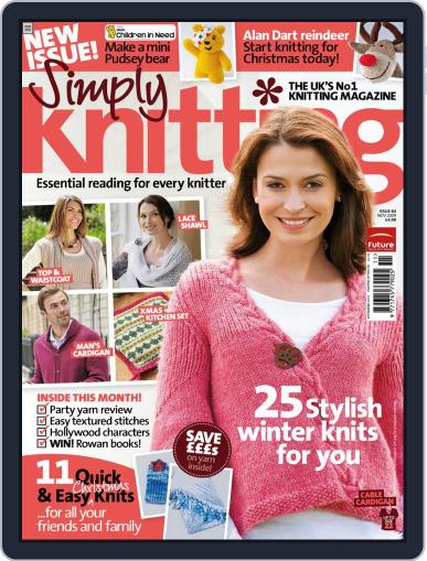 Simply Knitting October 8th, 2009 Digital Back Issue Cover