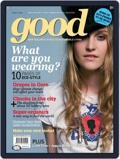 Good September 27th, 2008 Digital Back Issue Cover