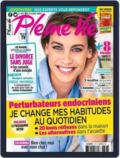Pleine Vie November 1st, 2017 Digital Back Issue Cover