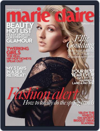 Marie Claire - UK January 27th, 2014 Digital Back Issue Cover