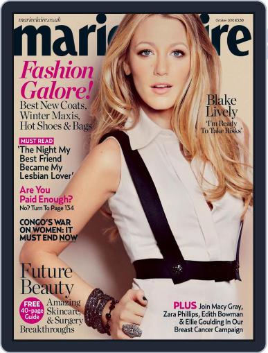 Marie Claire - UK September 1st, 2010 Digital Back Issue Cover