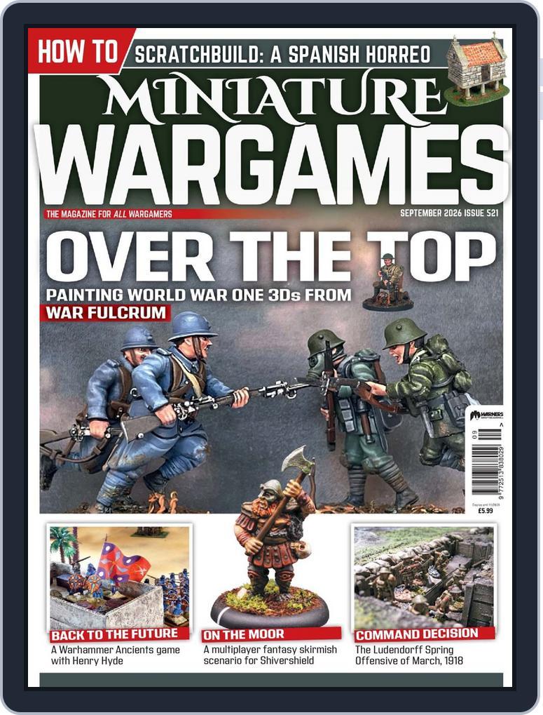 Miniature Wargames (Digital) Subscription                    September 1st, 2026 Issue