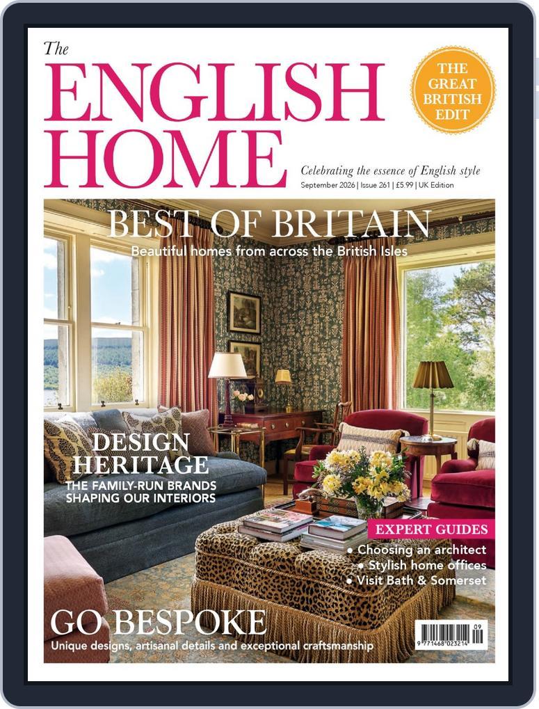 The English Home (Digital) Subscription                    September 1st, 2026 Issue