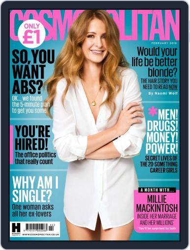 Cosmopolitan UK February 1st, 2016 Digital Back Issue Cover