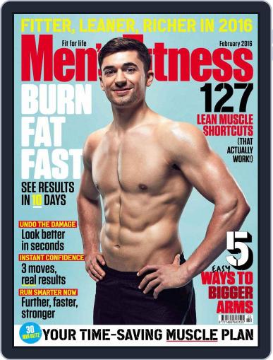 Men's Fitness UK February 1st, 2016 Digital Back Issue Cover