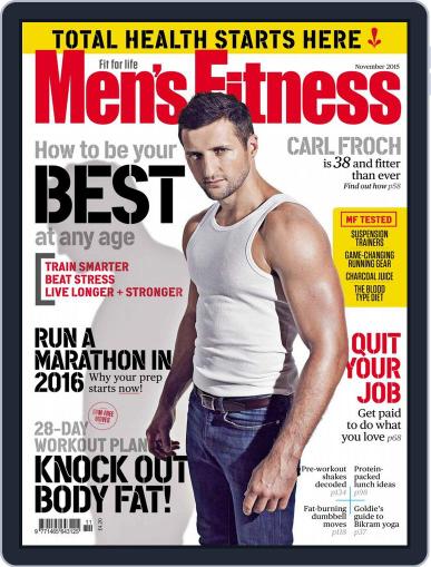 Men's Fitness UK November 1st, 2015 Digital Back Issue Cover