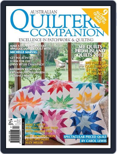 Quilters Companion September 11th, 2012 Digital Back Issue Cover