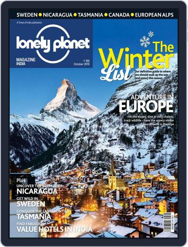 Lonely Planet Magazine India October 1st, 2016 Digital Back Issue Cover