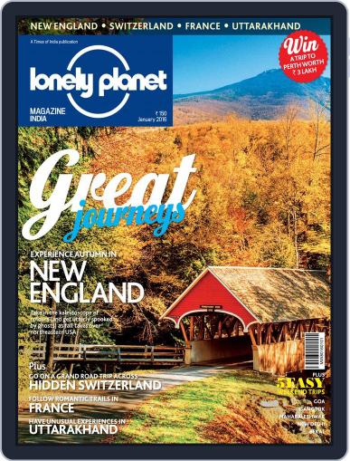 Lonely Planet Magazine India January 1st, 2016 Digital Back Issue Cover