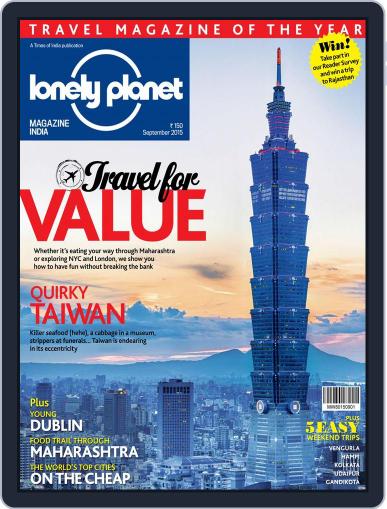 Lonely Planet Magazine India September 1st, 2015 Digital Back Issue Cover