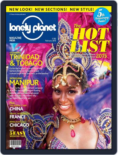Lonely Planet Magazine India February 2nd, 2015 Digital Back Issue Cover