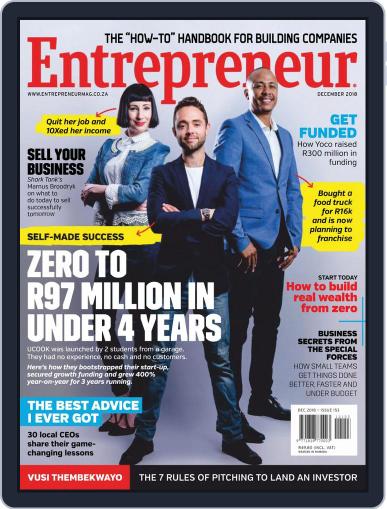 Entrepreneur Magazine South Africa December 1st, 2018 Digital Back Issue Cover
