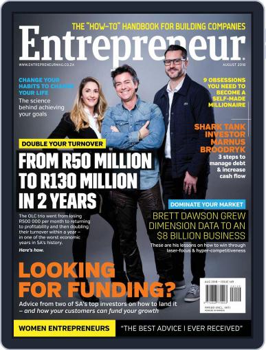 Entrepreneur Magazine South Africa August 1st, 2018 Digital Back Issue Cover