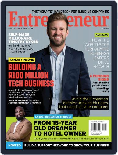 Entrepreneur Magazine South Africa July 1st, 2018 Digital Back Issue Cover