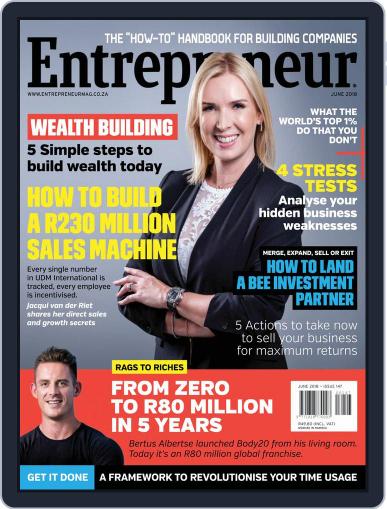 Entrepreneur Magazine South Africa June 1st, 2018 Digital Back Issue Cover