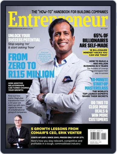 Entrepreneur Magazine South Africa October 1st, 2017 Digital Back Issue Cover
