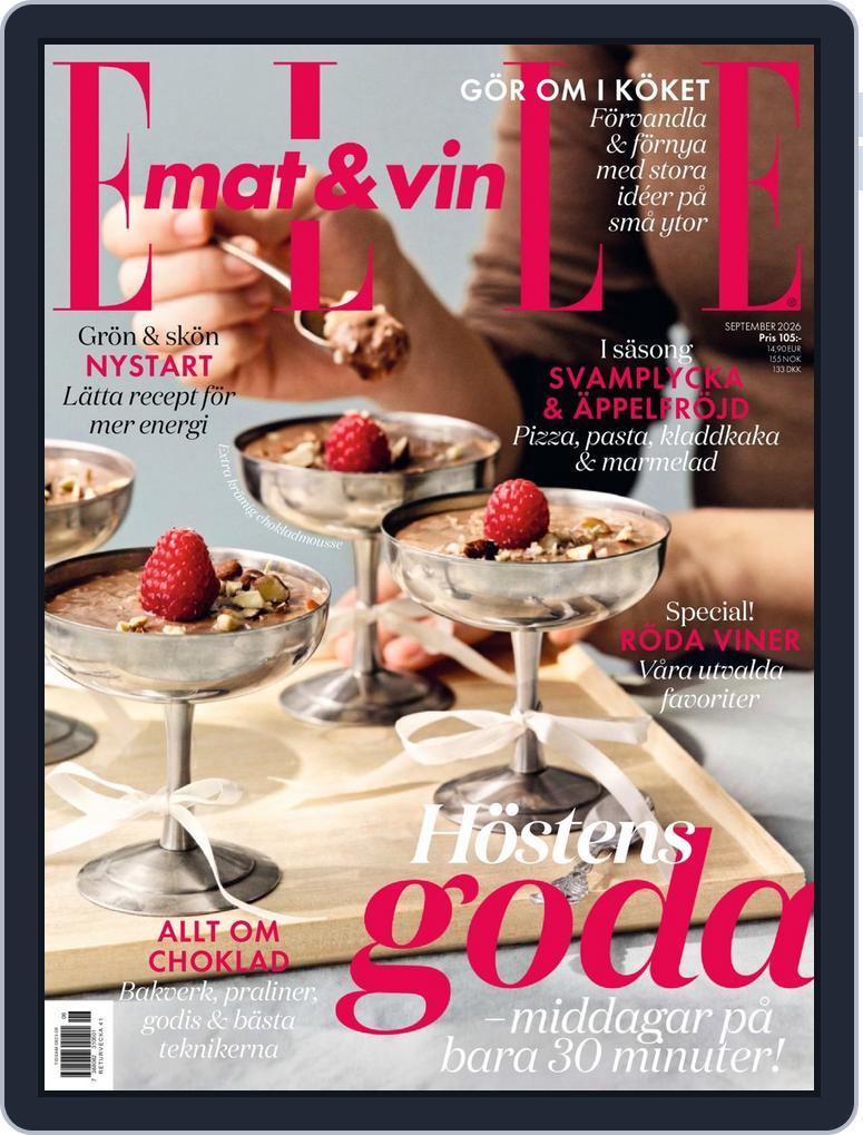 Elle Mat & Vin SE (Digital) Subscription                    September 1st, 2026 Issue