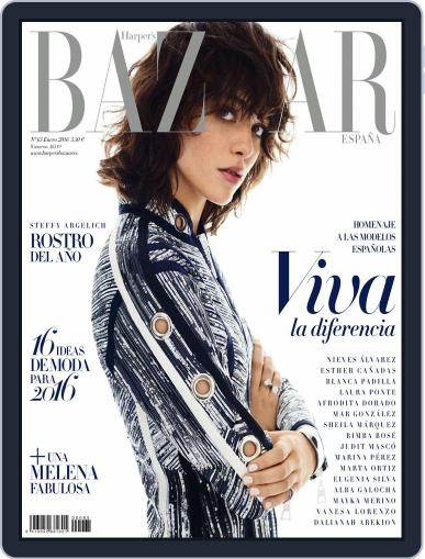 Harper’s Bazaar España January 1st, 2016 Digital Back Issue Cover