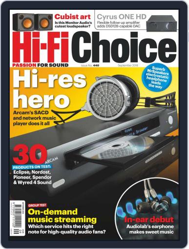 Hi-Fi Choice September 1st, 2018 Digital Back Issue Cover