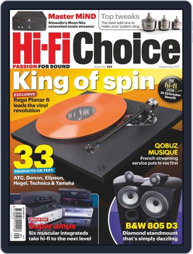Hi-Fi Choice September 1st, 2017 Digital Back Issue Cover