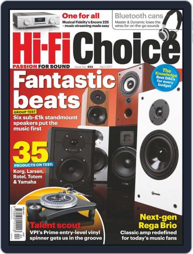 Hi-Fi Choice April 1st, 2017 Digital Back Issue Cover