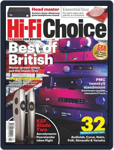 Hi-Fi Choice February 1st, 2017 Digital Back Issue Cover