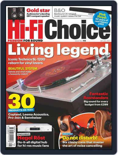 Hi-Fi Choice January 1st, 2017 Digital Back Issue Cover