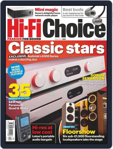 Hi-Fi Choice October 29th, 2015 Digital Back Issue Cover