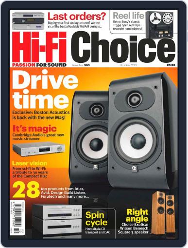 Hi-Fi Choice August 17th, 2012 Digital Back Issue Cover