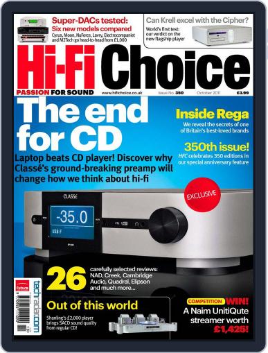 Hi-Fi Choice August 17th, 2011 Digital Back Issue Cover