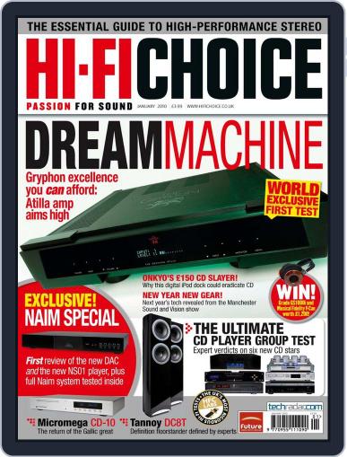Hi-Fi Choice December 9th, 2009 Digital Back Issue Cover