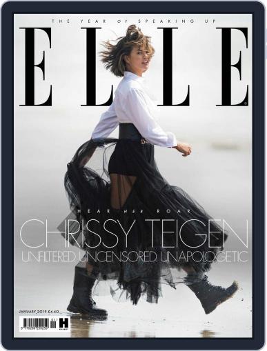 Elle UK January 1st, 2019 Digital Back Issue Cover