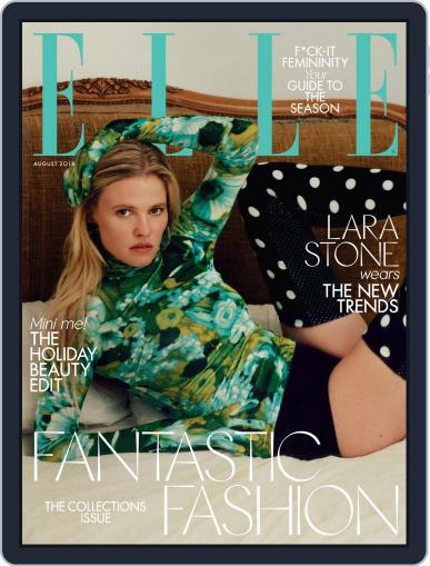 Elle UK August 1st, 2018 Digital Back Issue Cover