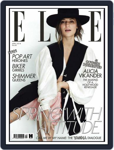 Elle UK April 1st, 2018 Digital Back Issue Cover