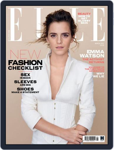 Elle UK March 1st, 2017 Digital Back Issue Cover