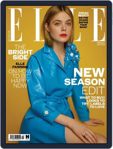 Elle UK February 1st, 2017 Digital Back Issue Cover