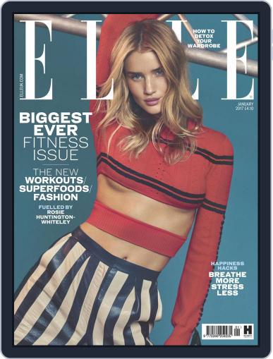 Elle UK January 1st, 2017 Digital Back Issue Cover