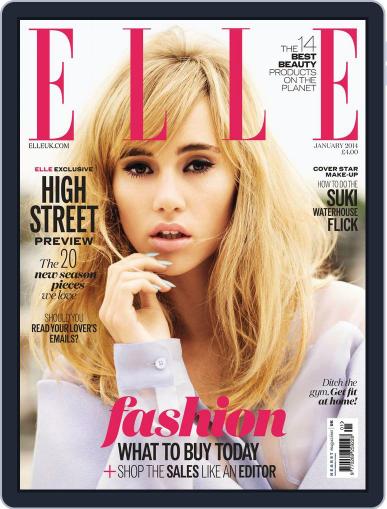 Elle UK December 3rd, 2013 Digital Back Issue Cover