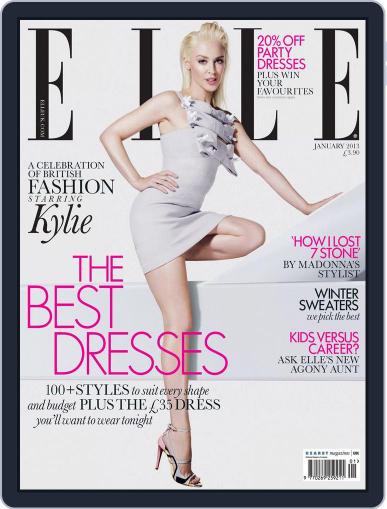Elle UK December 12th, 2012 Digital Back Issue Cover