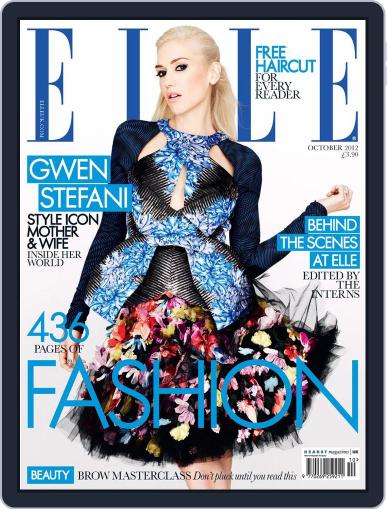 Elle UK September 19th, 2012 Digital Back Issue Cover