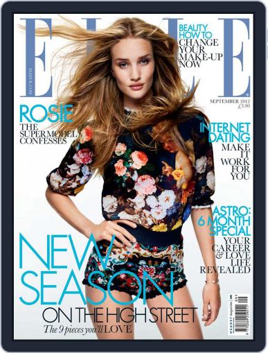 Elle UK August 7th, 2012 Digital Back Issue Cover