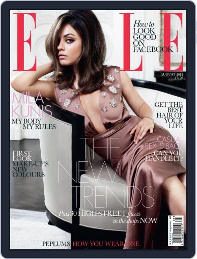 Elle UK July 12th, 2012 Digital Back Issue Cover