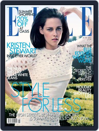 Elle UK May 30th, 2012 Digital Back Issue Cover